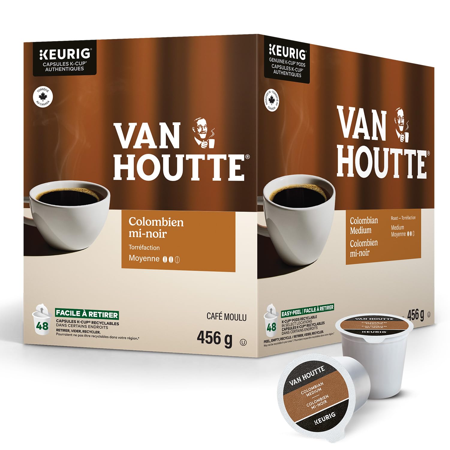 Van Houtte Colombian Medium Roast K-Cup Coffee Pods, 48 Count For Keurig Coffee Makers - 5