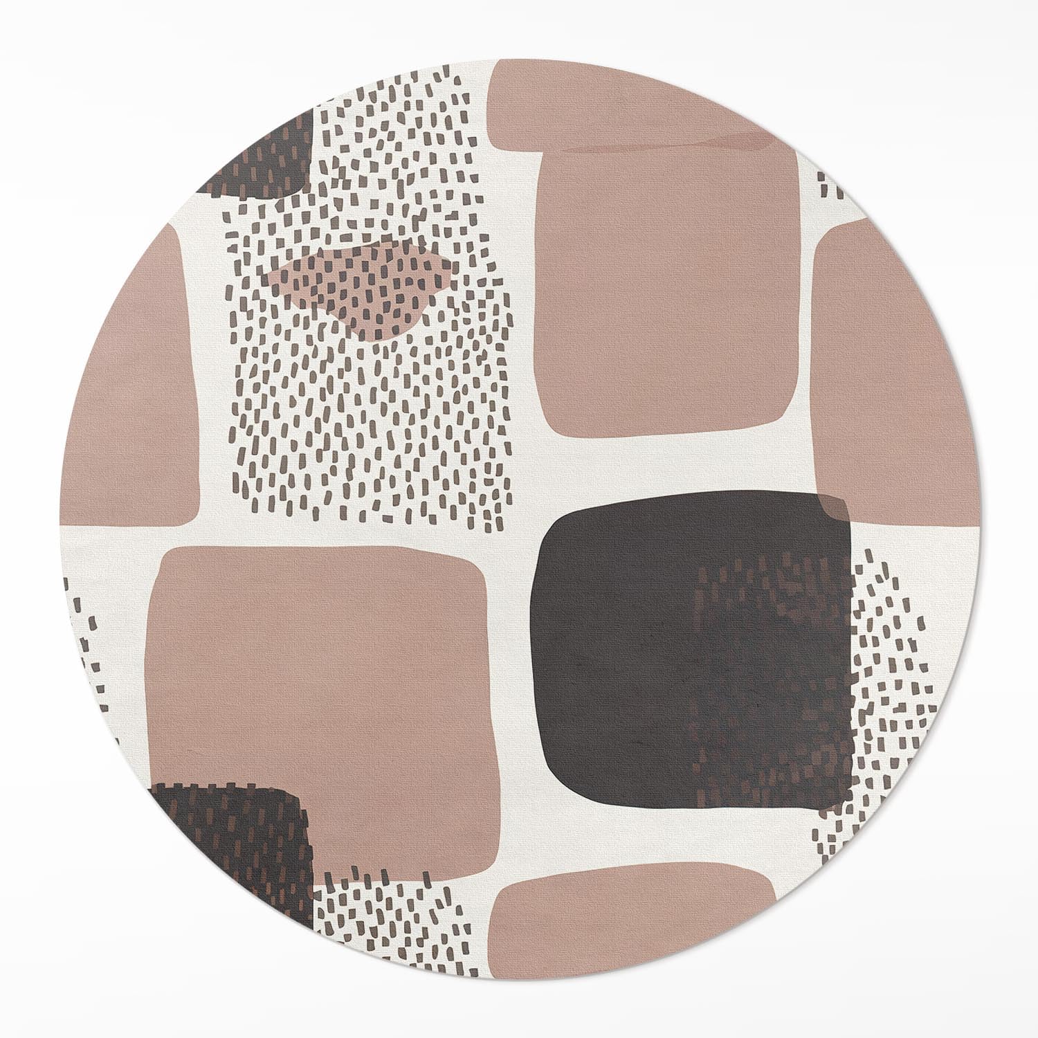 Tapis du sol vinyle durable et élégant, pvc ø60 cm haut de gamme style teinture
