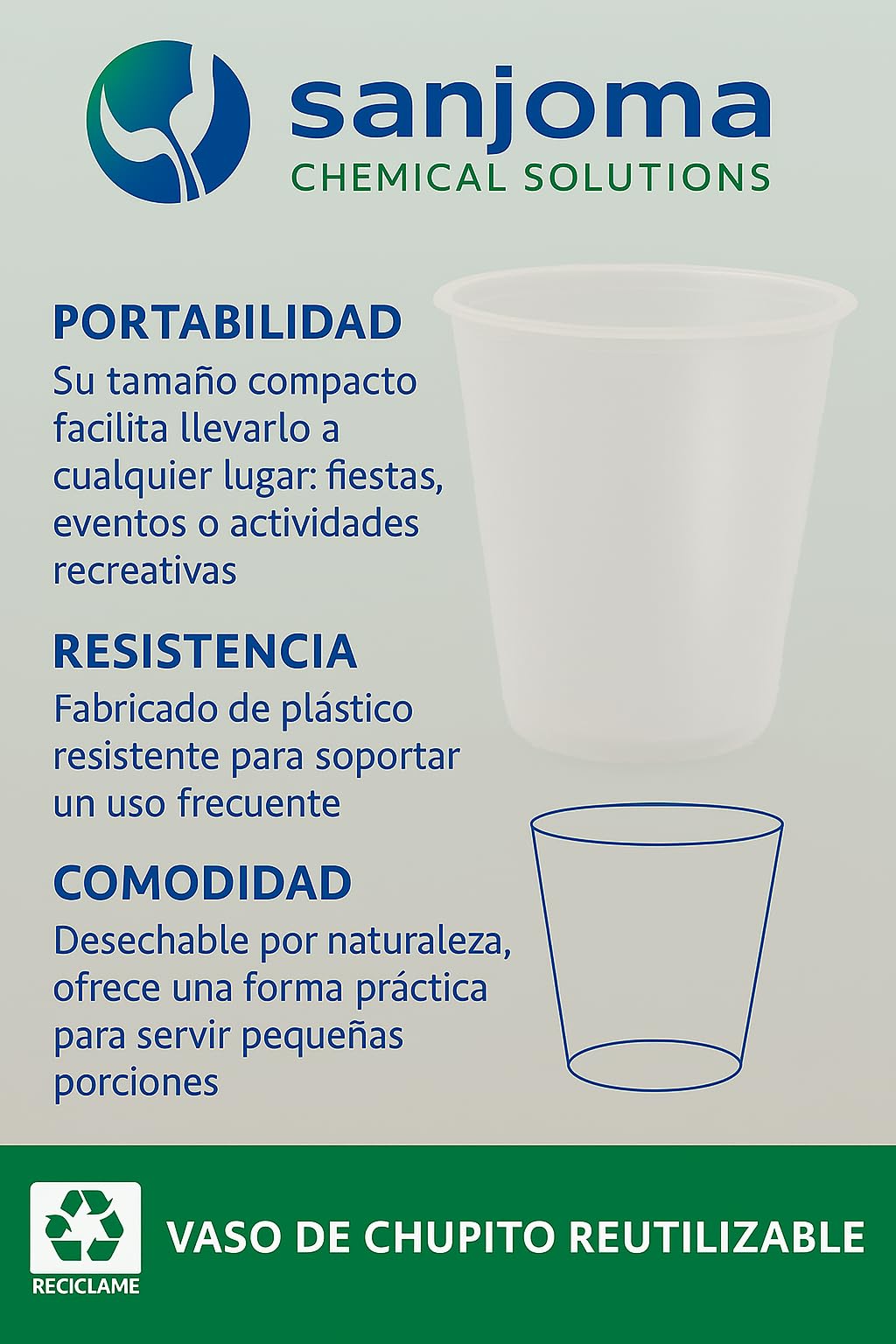 Pack 1000 vasos chupito plástico 35ml - Polipropileno - Pack ecónomico Chupito Reutilizable.