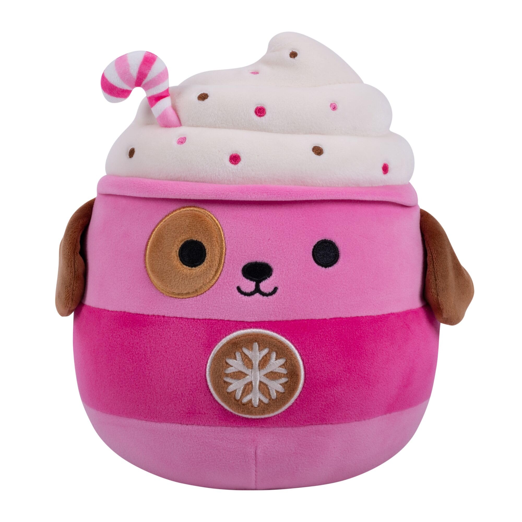 Squishmallows Original 7.5-Inch Rowan the Pink Dog Hot Chocolate