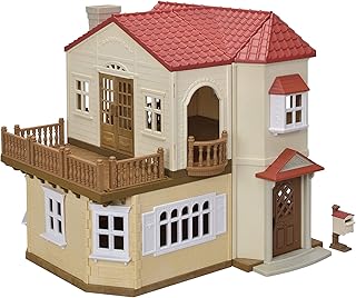 シルバニアファミリー お家 【 赤い屋根の大きなお家 -屋根裏はひみつのお部屋- 】 ハー51 STマーク認証 3歳以上 おもちゃ ドールハウス Sylvanian Families エポック社 EPOCH