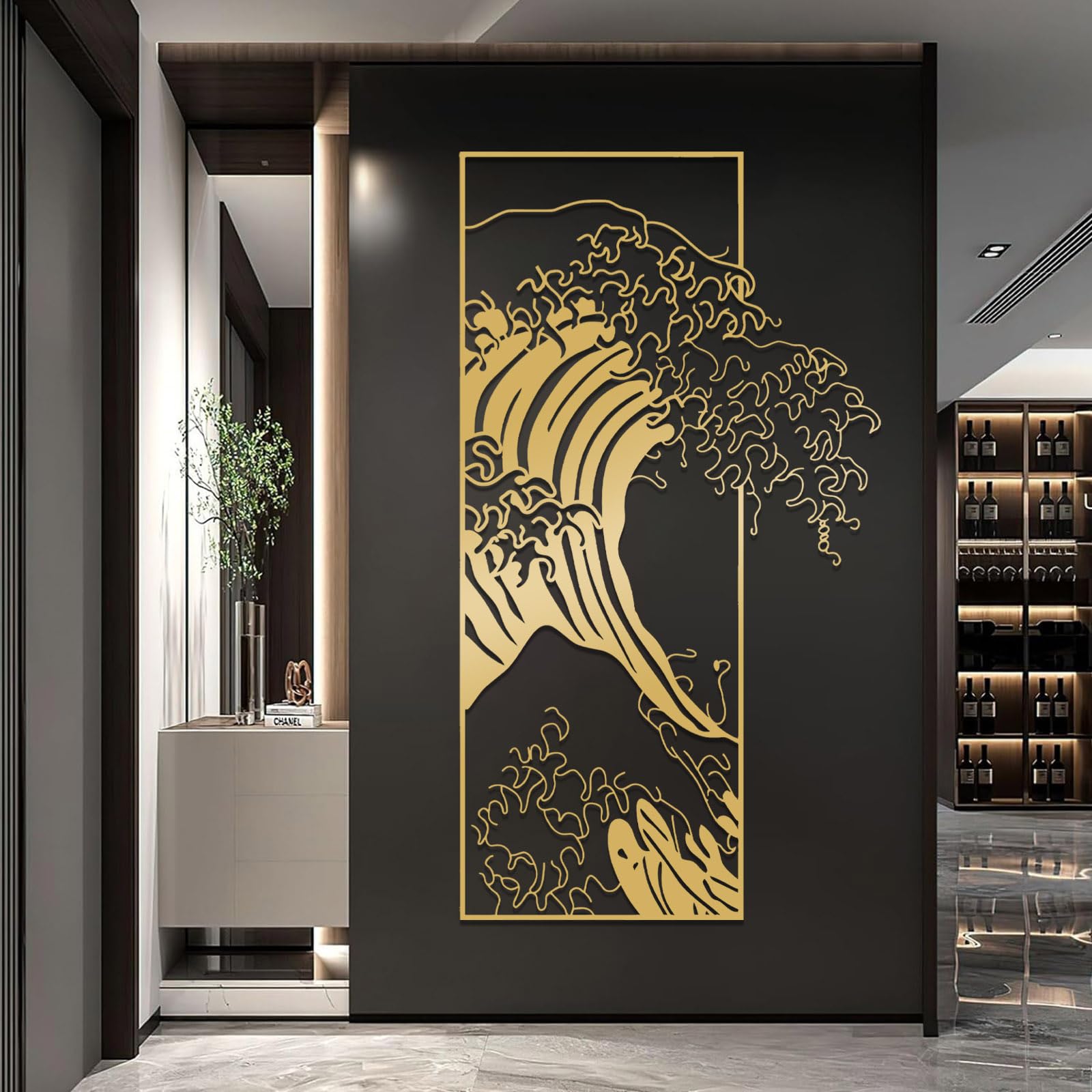 Amazon.com: Great Wave Metal Wall Art, Metal Wave Wall Decor