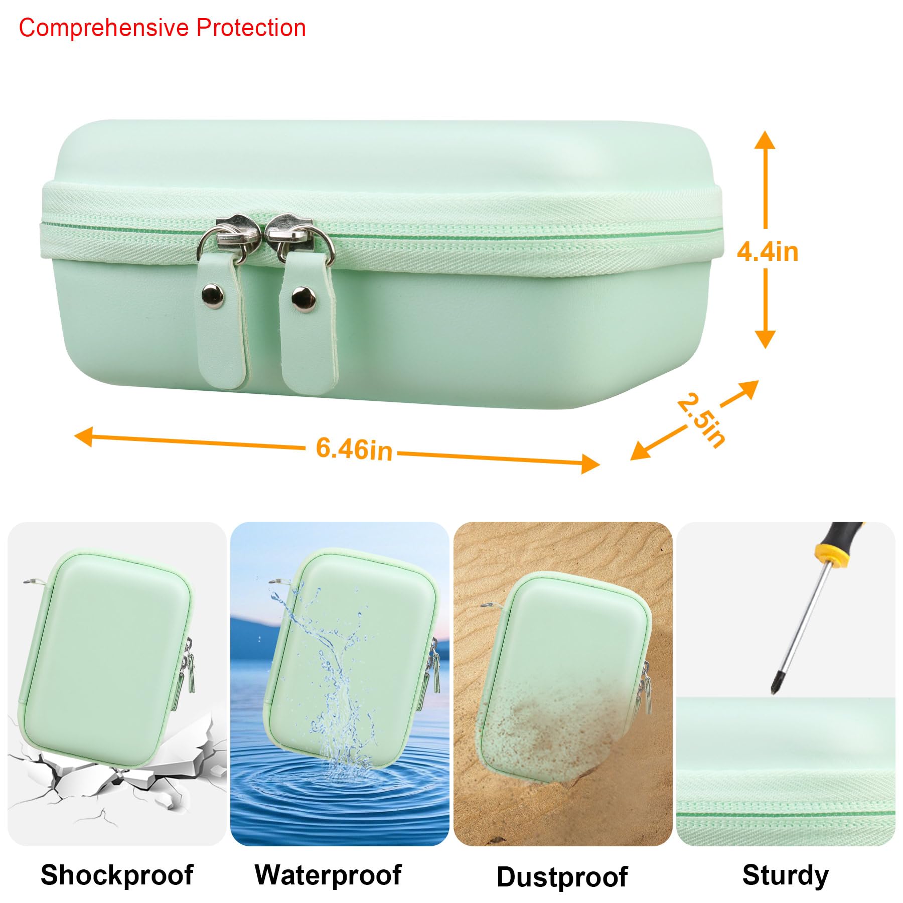 Elonbo Carrying Case for ORGSTA S001 Label Maker Machine, Portable Mini Bluetooth Thermal Label Printer Storage Holder - Image 3