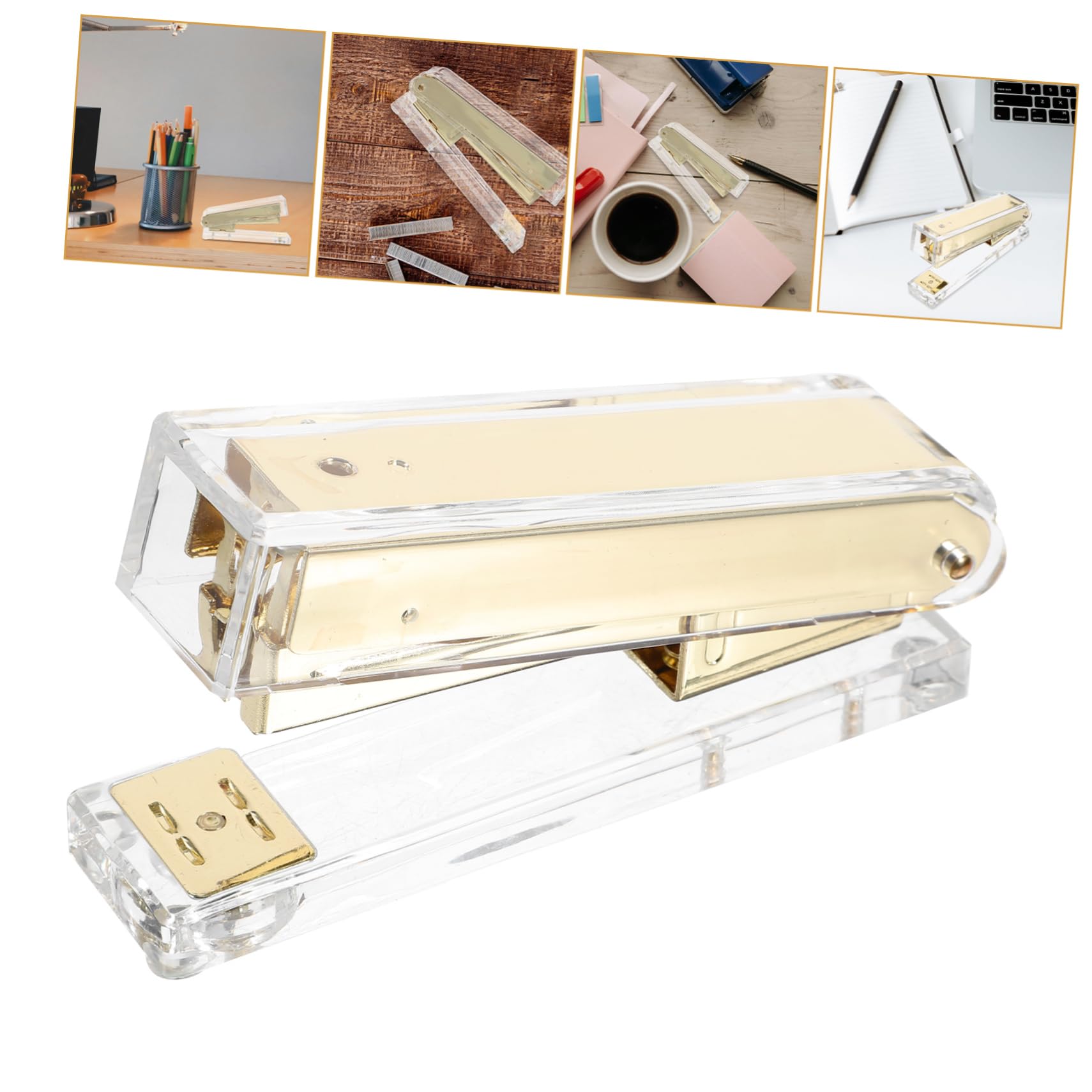 DOITOOL 3 Stück Acryl Heftgerät für Büro und Schule Multifunktionaler Handhefter Langlebig Tragbar und Leicht Bürozubehör für Zuhause Büro und Reisen