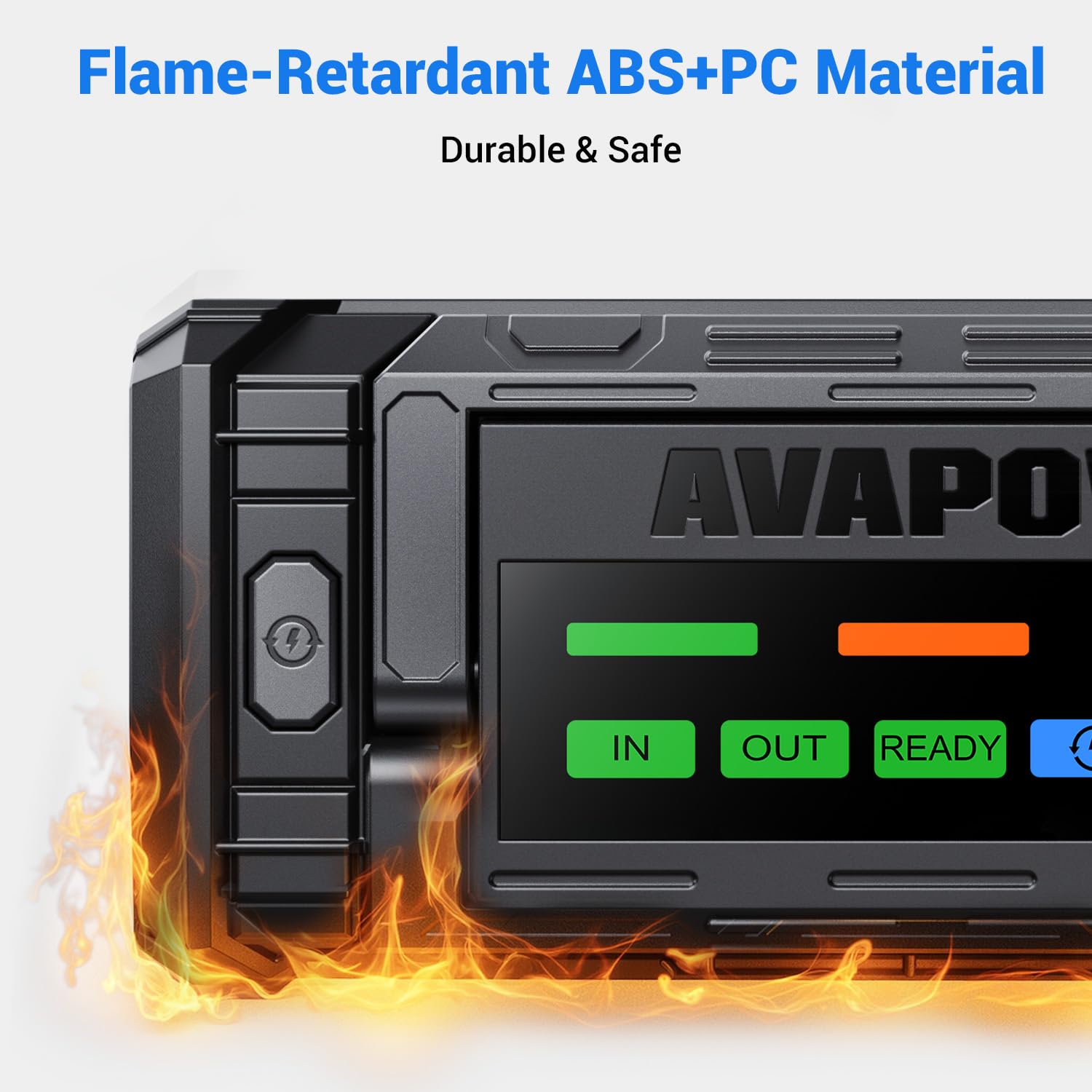 AVAPOW TJ68 10000A Battery Jump Starter Portable with 4" HD Display PD 65W Dual-Way Fast Charging,12V Jump Box, Car Battery Jump Starter for All Gas & Up to All Diesel Engines