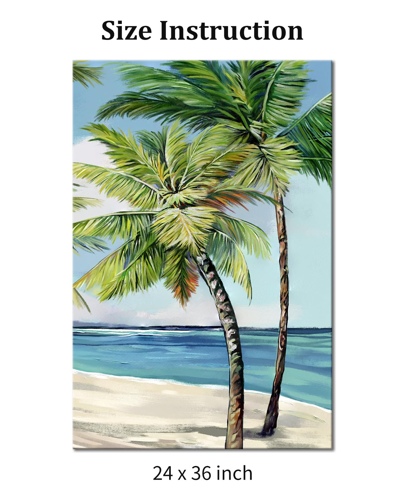 Amazon.com: Palm Tree Wall Art Tropical Painting Pictures Print On