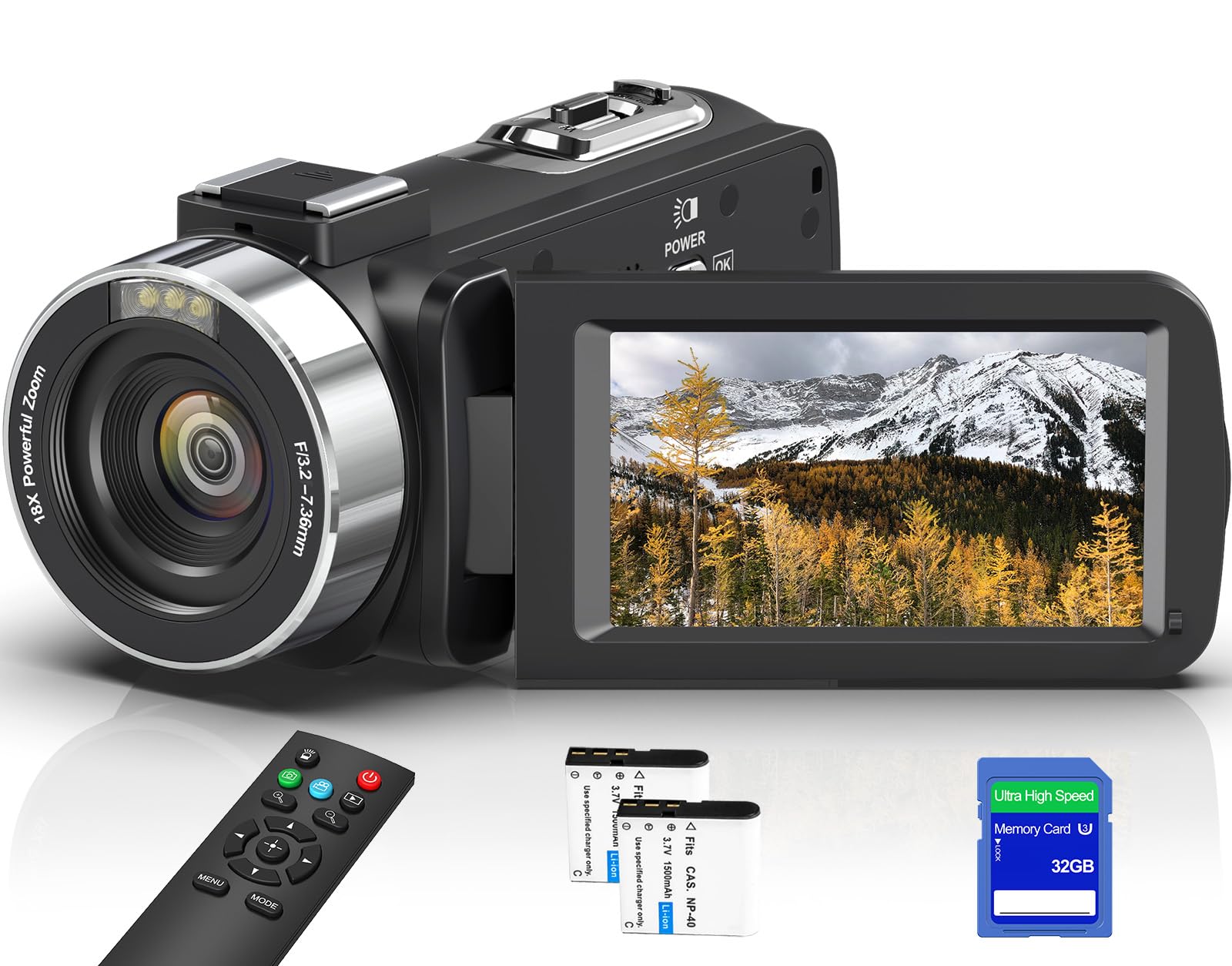 ビデオカメラ 8K動画撮影 6400万画素 YouTube 18Xデジタルズーム Amazon | ビデオカメラ【8K動画撮影、6400万画素】YouTubeカメラ 32GB