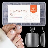 Vista 47 de Modelones Puntas de uñas postizas en forma de almendra medias 510 piezas, uñas acrílicas transparentes a presión con forma previa de cobertura