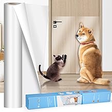 Zaxiva Protezione Divano Graffi Gatto, 43X800CM Protezione antigraffio per gatt, Autoadesive Trasparente Antigraffio Gatto Divano, Nastro Adesivo Antigraffi per Cani, PVC Anti-Graffio Protector
