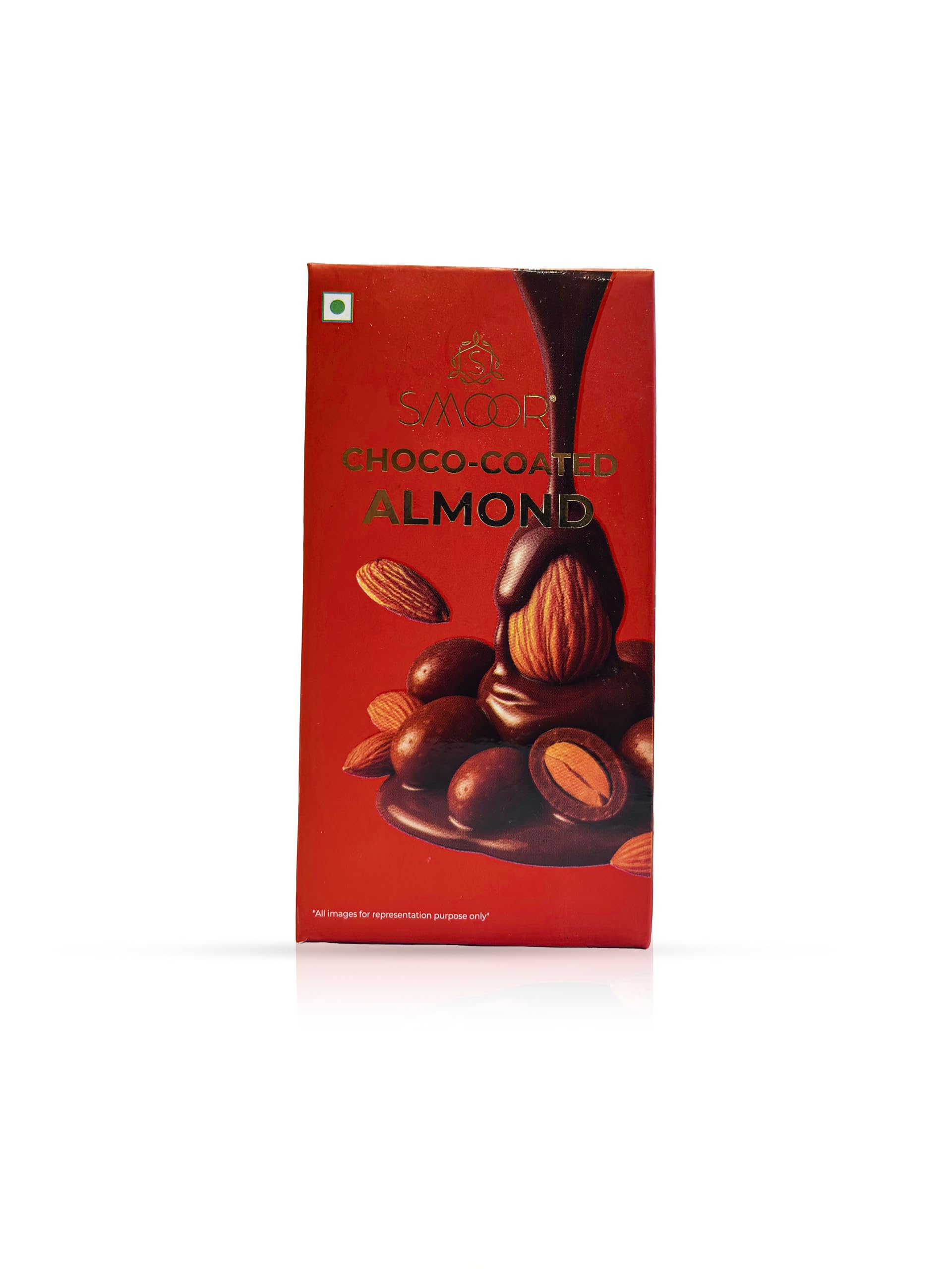SMOOR Premium Choco Coated Almonds | Creamy Chocolate Covered Roasted Nuts | Tasty & Crunchy | Perfect for Snacking,Birthday,Anniversary, Gifting |100 gm (pack of 3)