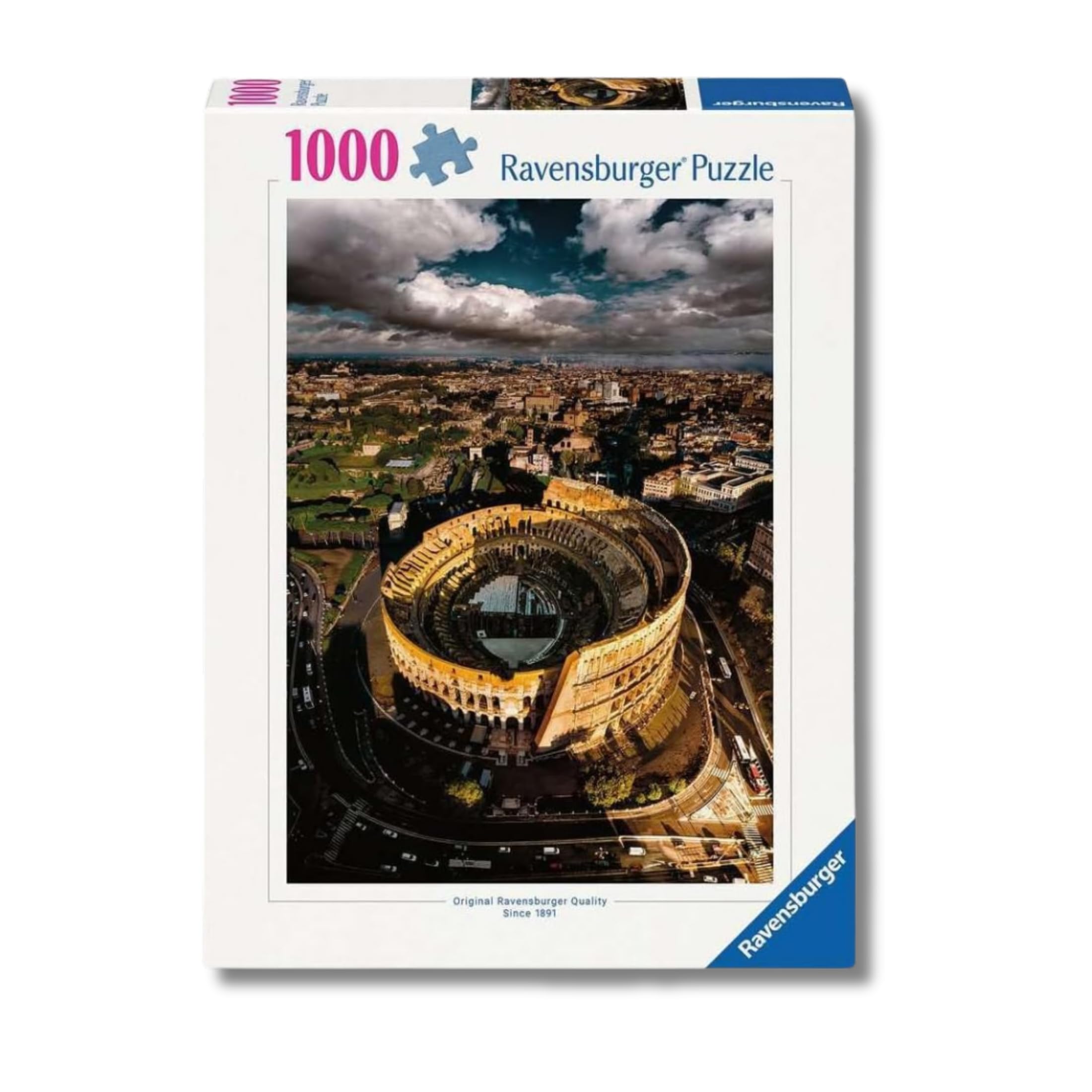 Ravensburger Puzzle 1000 pezzi Colosseo Roma Italia– Puzzle Adulti +14 anni, 70 x 50 cm, Puzzle per Adulti, Foto Colosseo, Idee Regalo