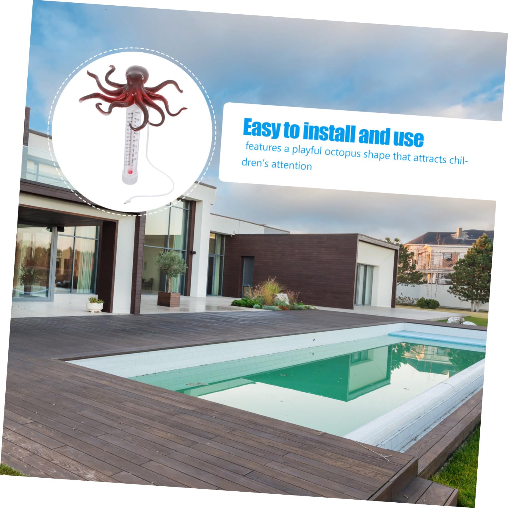 Termómetro Flotante Para Piscina Sensor De Temperatura Del Agua Para Baños De Hielo y Spas Portátil y Fácil De Usar
