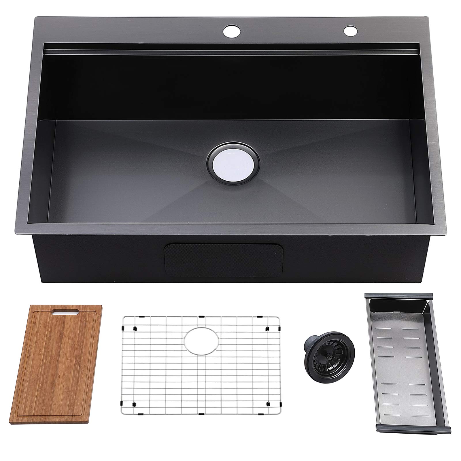 Buy Friho 33"x 22" Inch 18 Gauge Top Dropin Single Basin Handmade