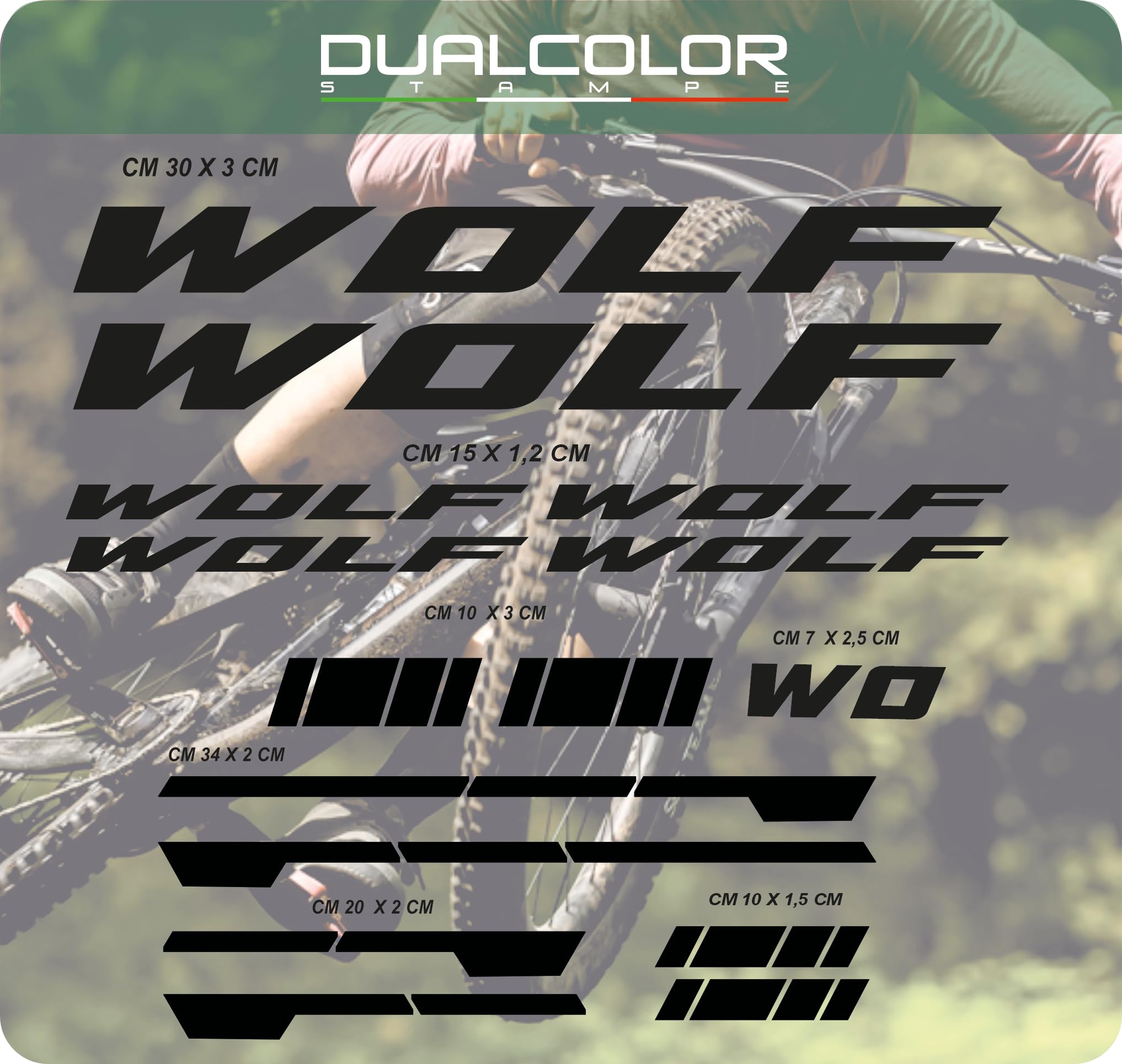 Set 15 Adesivi Stickers Decal Telaio Bici Bicicletta Kit adesivi telaio MTB BDC Universale Protezione COD. B0189 (ROSSO 31)