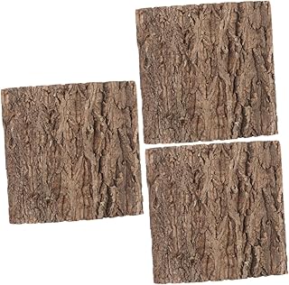 FRCOLOR 3 Pçs Tanque De Peixes De Estimação Paisagismo Réptil Cortiça Casca De Cortiça Para Répteis Fundo Do Tanque De Peixes Fundo Da Telha De Cortiça Fundo Réptil Telha Suprimentos