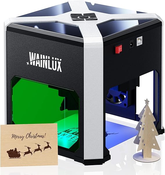WAINLUX K6 Laser Engraving Machine, Desktop Leather Laser Engraver