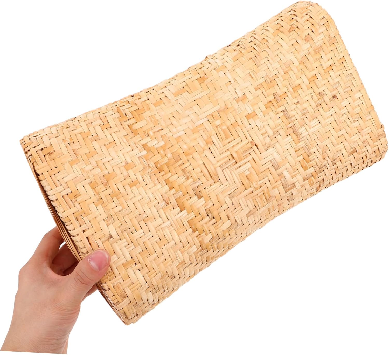 Yardwe Breathable Rattan Neck Rest Pillow Washable Cooling Travel Camp Pillow for Summer Comfort Elegant Design for Sauna and Outdoor Use Neck Support for Relaxation