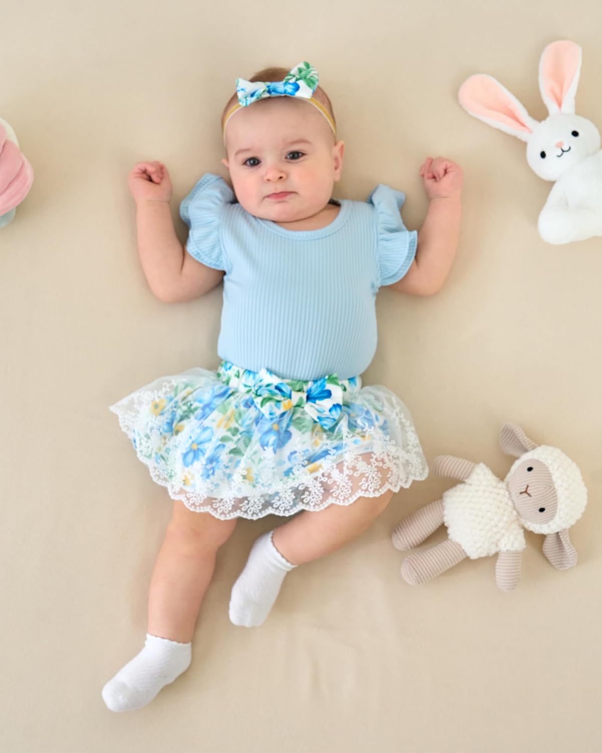 Weebaby Preemie Newborn Girl Clothes Baby Double Ruffle Romper Summer Dress Newborn Photography Outfits Girl 0 3 6 Months - Image 3