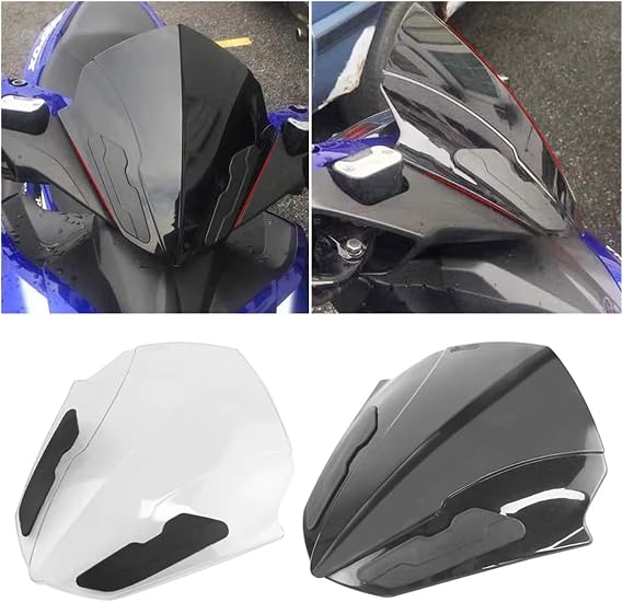 Windscreen Fairing For NVX155 Aerox155 For NVX For Aerox Modified Motorcycle Windscreen Deflector Cover Dome Visor Accessories Motorcycle Windshield(Transparent)