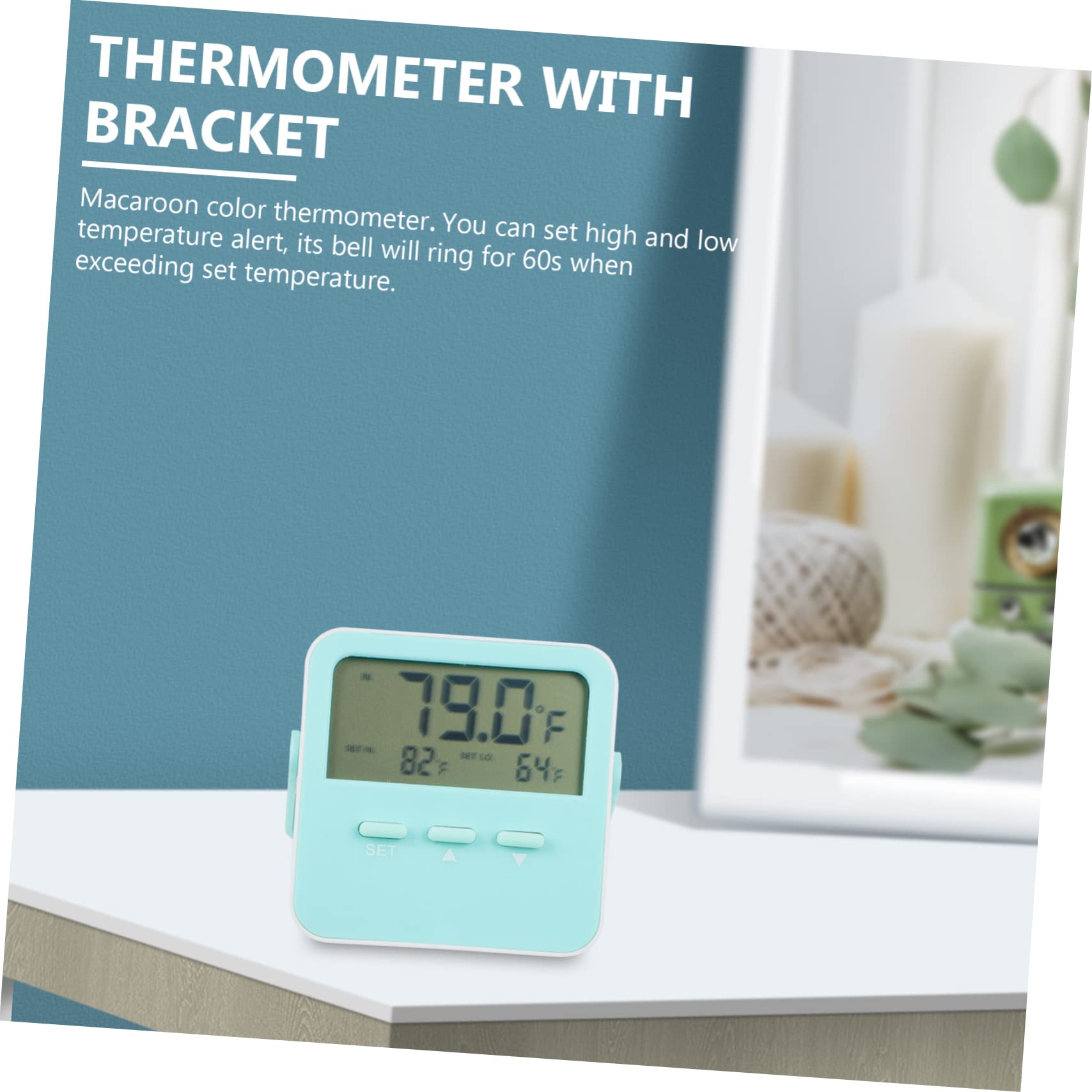 HANABASS 3stücke Thermometer Digitales Display Temperaturmessgerät Mit Alarmfunktion Magnetisch Für Kühlschrank Und Gefrierschrank Messbereich Bis Einfache Ablesbarkeit Kompakt Und