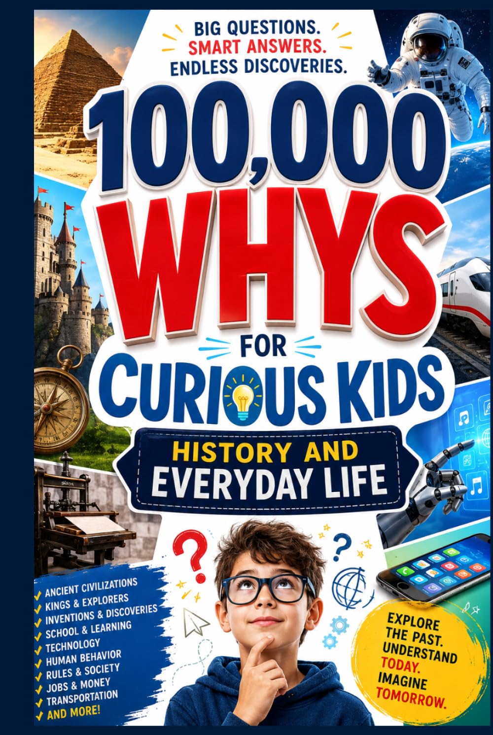 100,000 Whys for Curious Kids: History and Everyday Life: Big Questions and Fascinating Answers About the Past and the World Around Us
