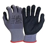WOLF 13-gauge Ultra-Thin Nitrile Foam Coated Palm Grip Glove Multi-Purpose (24, Medium)