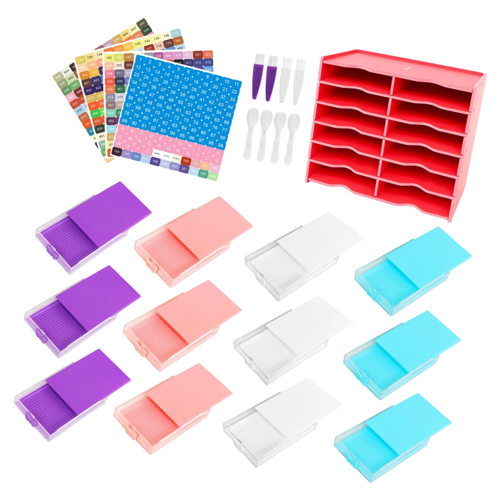 Xjdzineq Painting Tool Storage Drawer with Beads Sorting Tray Space Saving Beading Craft Tool Organiser for Enthusiasts Beginner Beginner