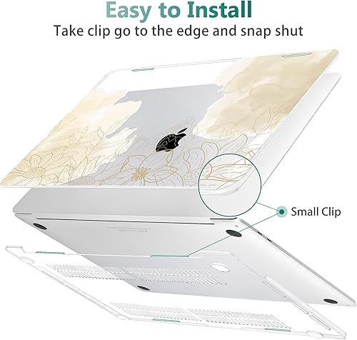 Miniatura 3 de Tuiklol Compatible con MacBook Pro 2022 de 13 pulgadas M2 Clip, versión 2021 2020 M1 A2338 A2289 A2251, carcasa rígida para MacBook Pro de 13