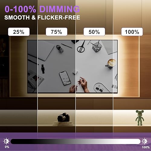 Miniatura 2 de MIWISE COB - Tira de luz LED de 20 pies20.0 ft, CRI 90+ blanco natural 4000 K, alto lumen, regulable, súper brillante, flexible, DC24V, cinta de luz