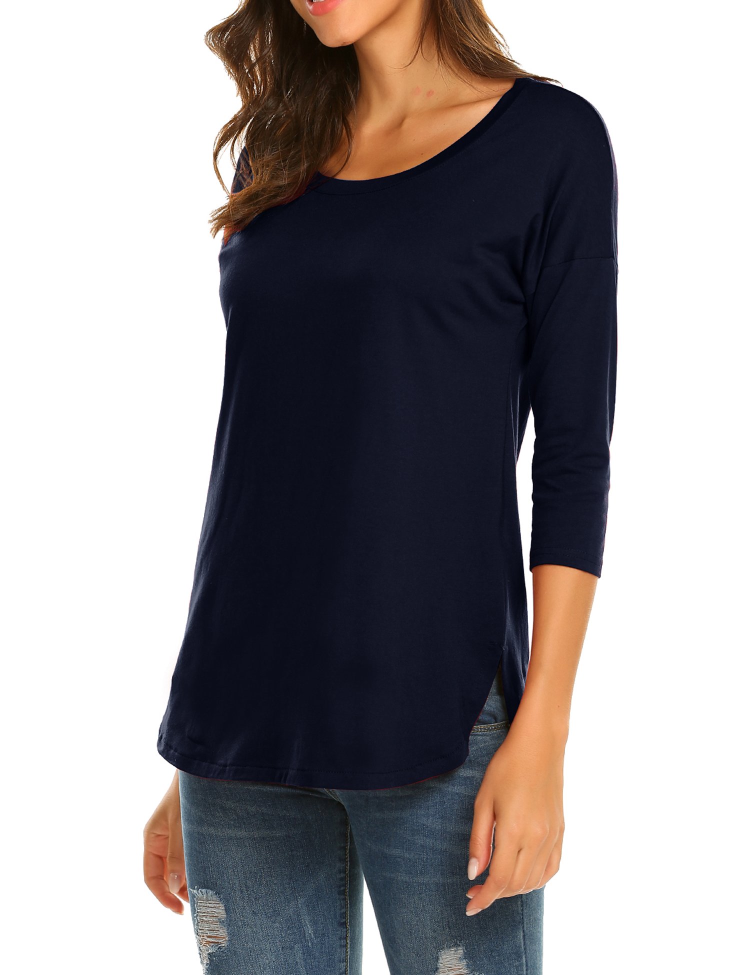 Sherosa Women's Casual Loose Tunic Tops