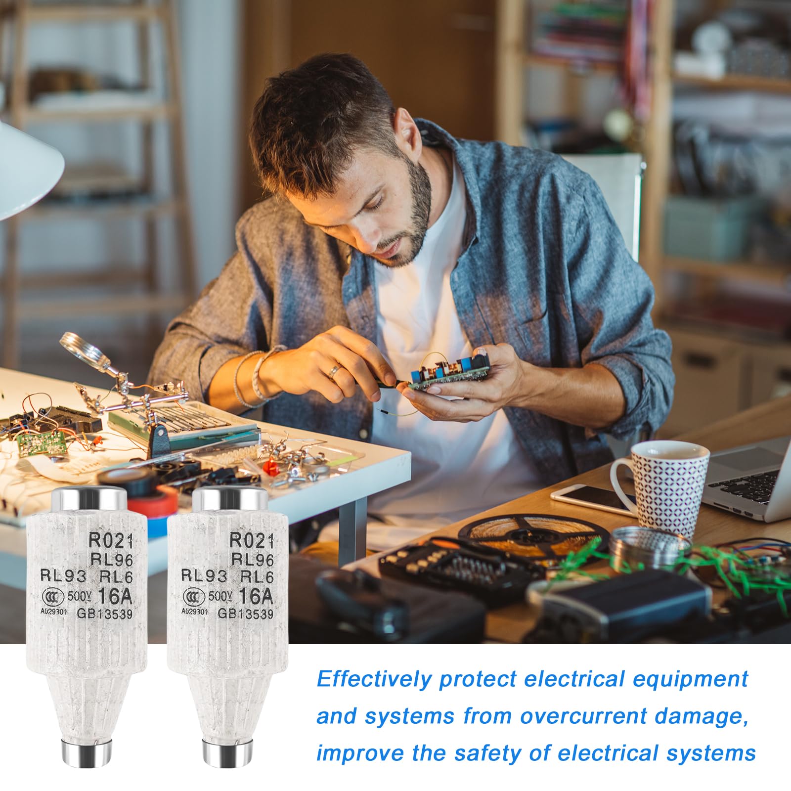 Fusibles Céramique Spirale DII E27 R021 10A 500V - Lot De