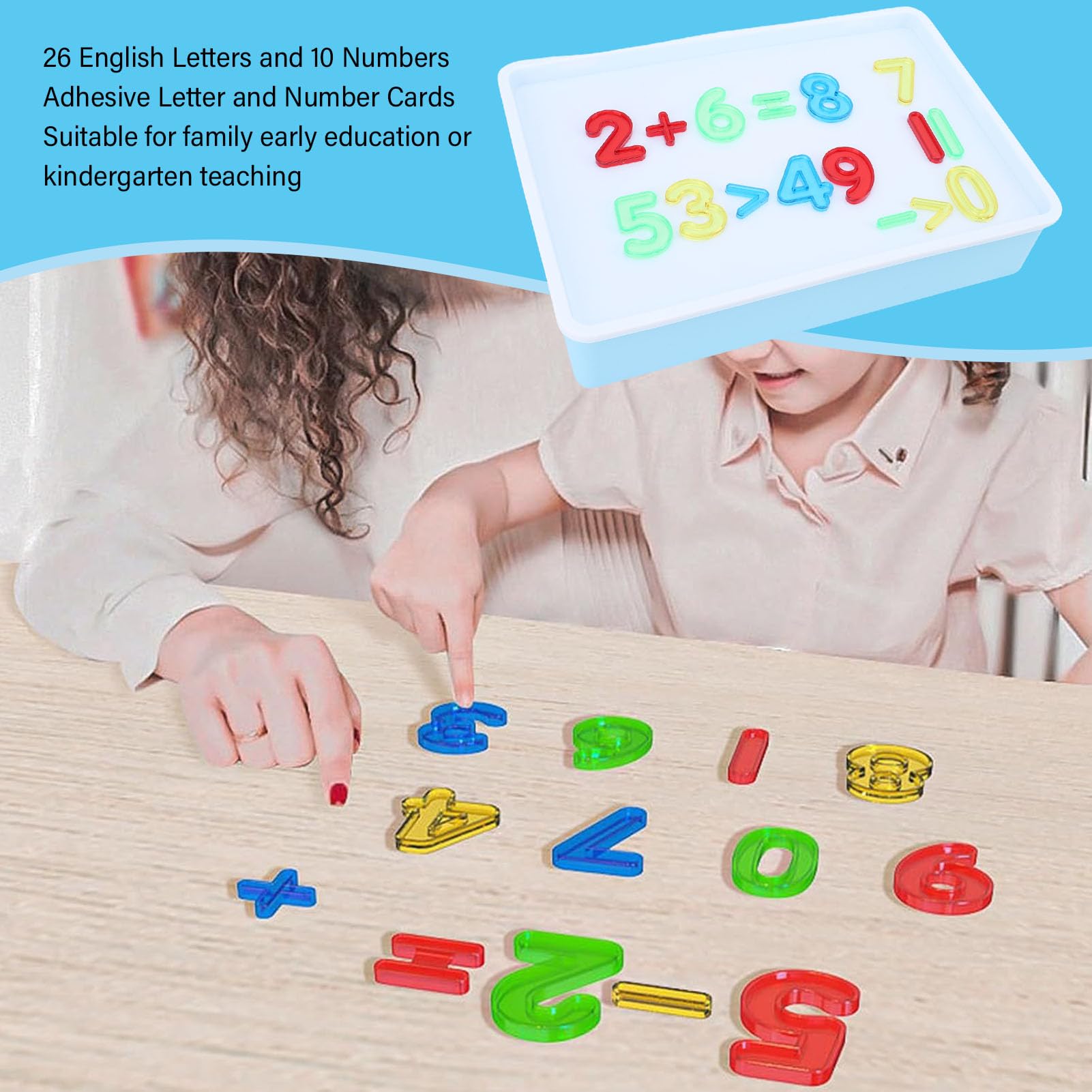 OEBUAFI Edukacyjny stół świetlny z sensoryką dla Małych Dzieci z 26