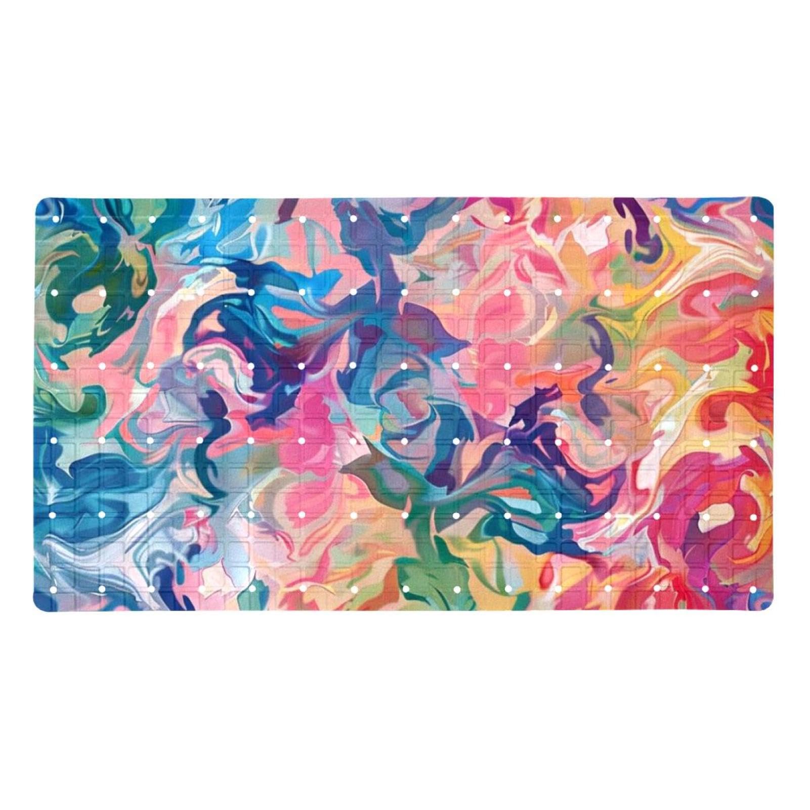 Tapis de bain antidérapant séchage rapide extra long lavable et sécurisé pour adultes