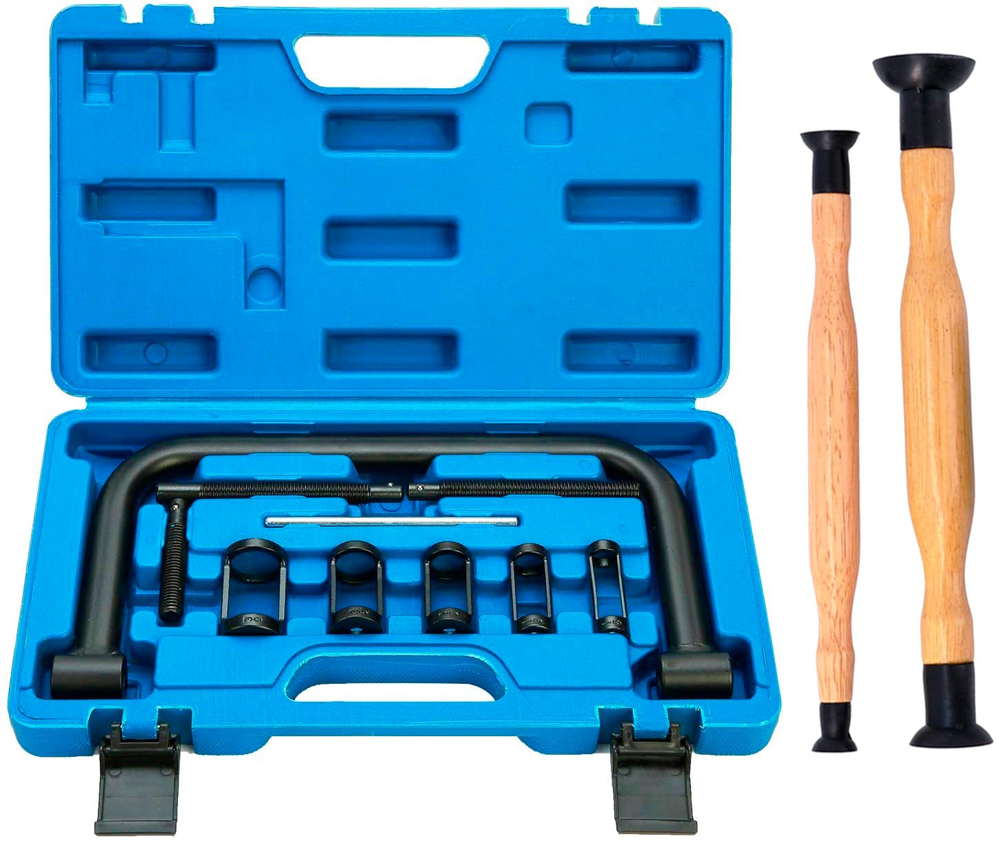 JOMAFA Universal Valve Spring Compressor Kit for Motorcycles and Cars and Valve Grinder Tool 2 Units