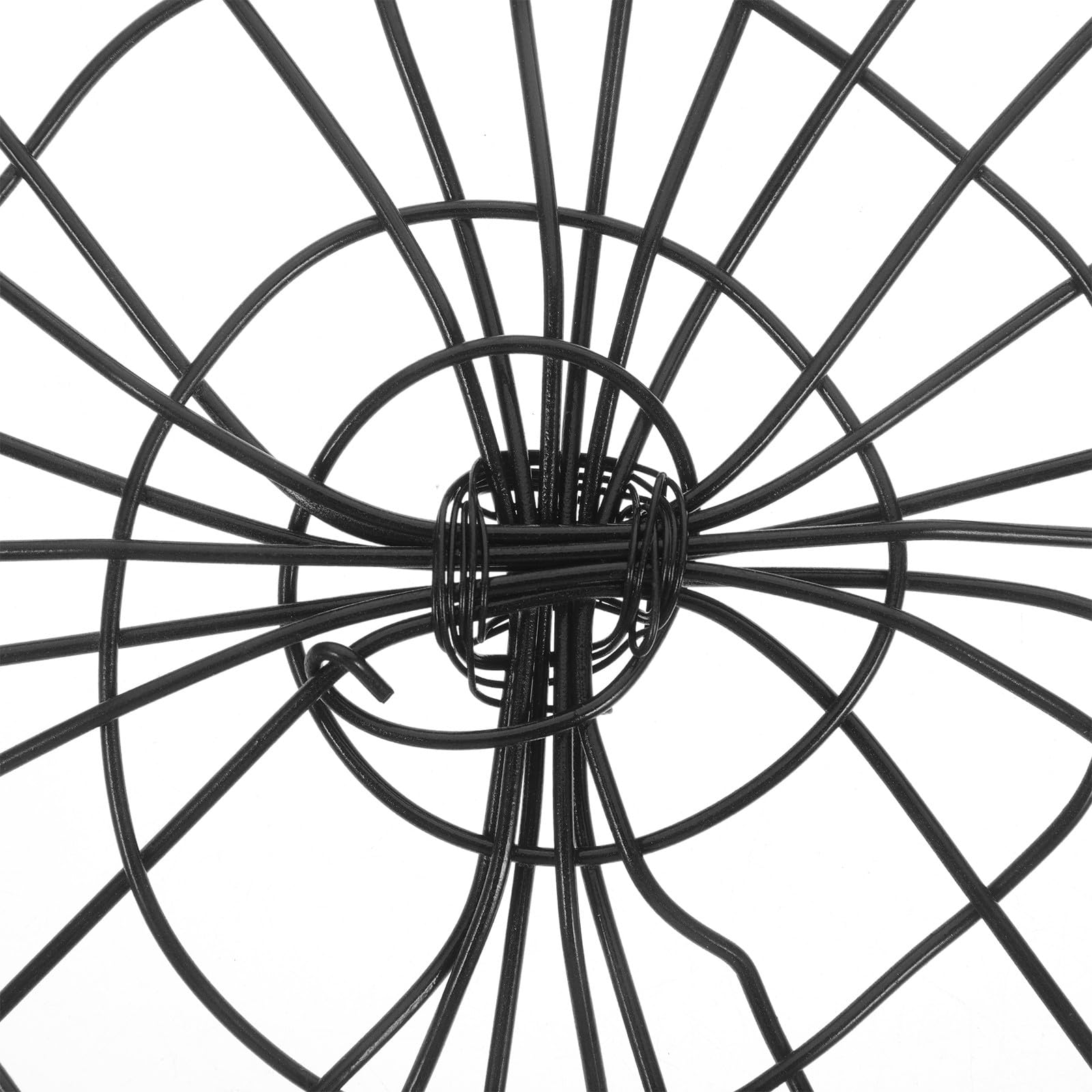 Eisen Aufbewahrungskorb Schwarz Vielseitiger Drahtkorb mit Vintage Design Leicht zu Tragen für Schreibtisch und Obstaufbewahrung