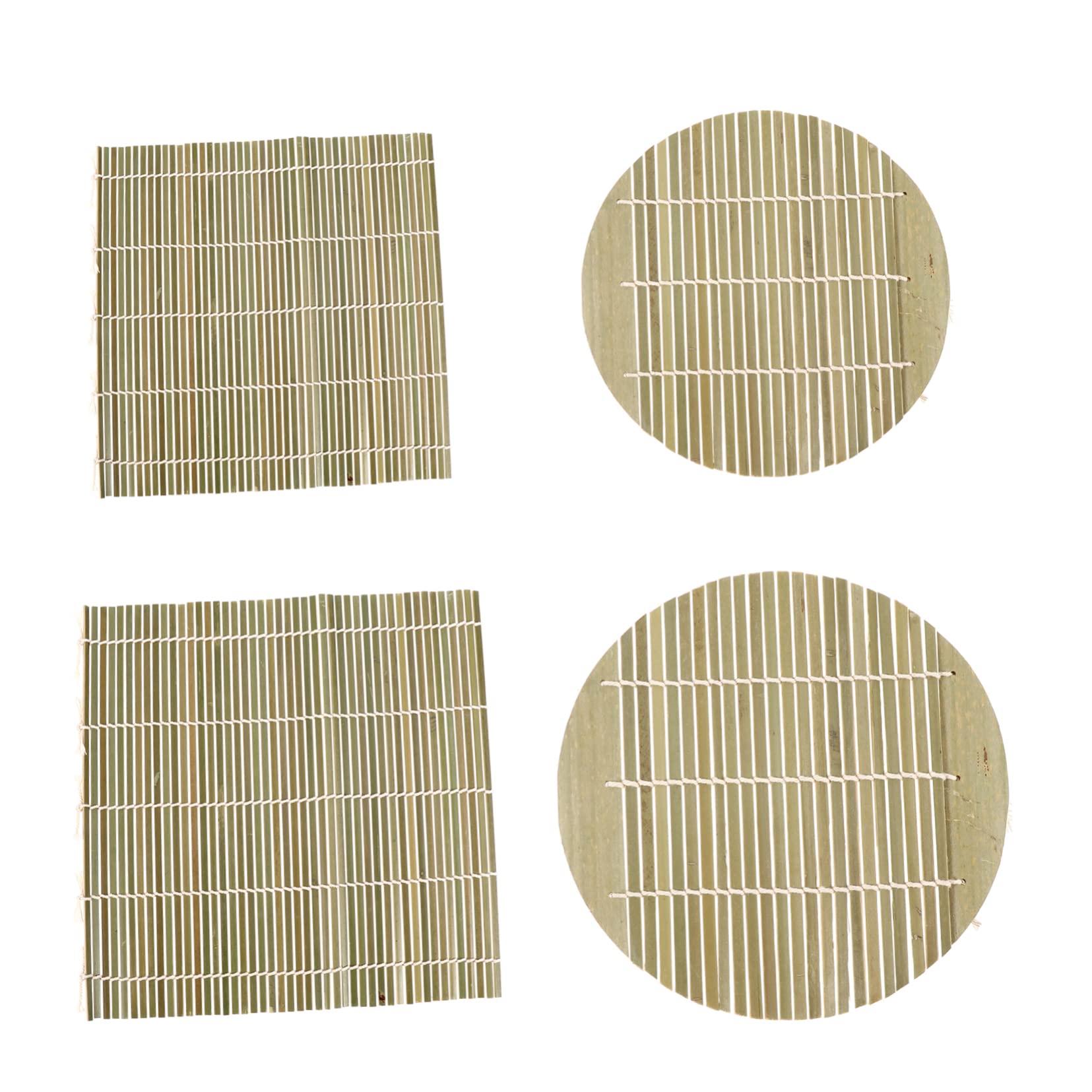 COLLBATH 4pcs Sushi Roller Rice Roller Mat Sushi Making Kit Sushi Making Pads Sushi Press Maker Sushi Making Tool Household Sushi Mat Japanese Sushi Mat DIY Sushi Maker Sushi Curtain