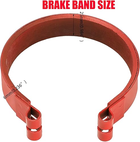 Vista 12 de GREHUA Kit de banda de freno de tambor trasero de 4 pulgadas y cable para Manco Bandit Critter 1492 4316 297 Rotary 484 Azusa 2251-B Yerf-Dog A-Negro