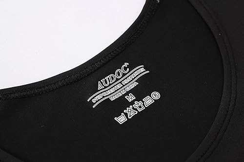 Miniatura 8 de Audoc Paquete de 3 camisetas de compresión de fútbol para hombre camisetas de compresión atléticas sin mangas