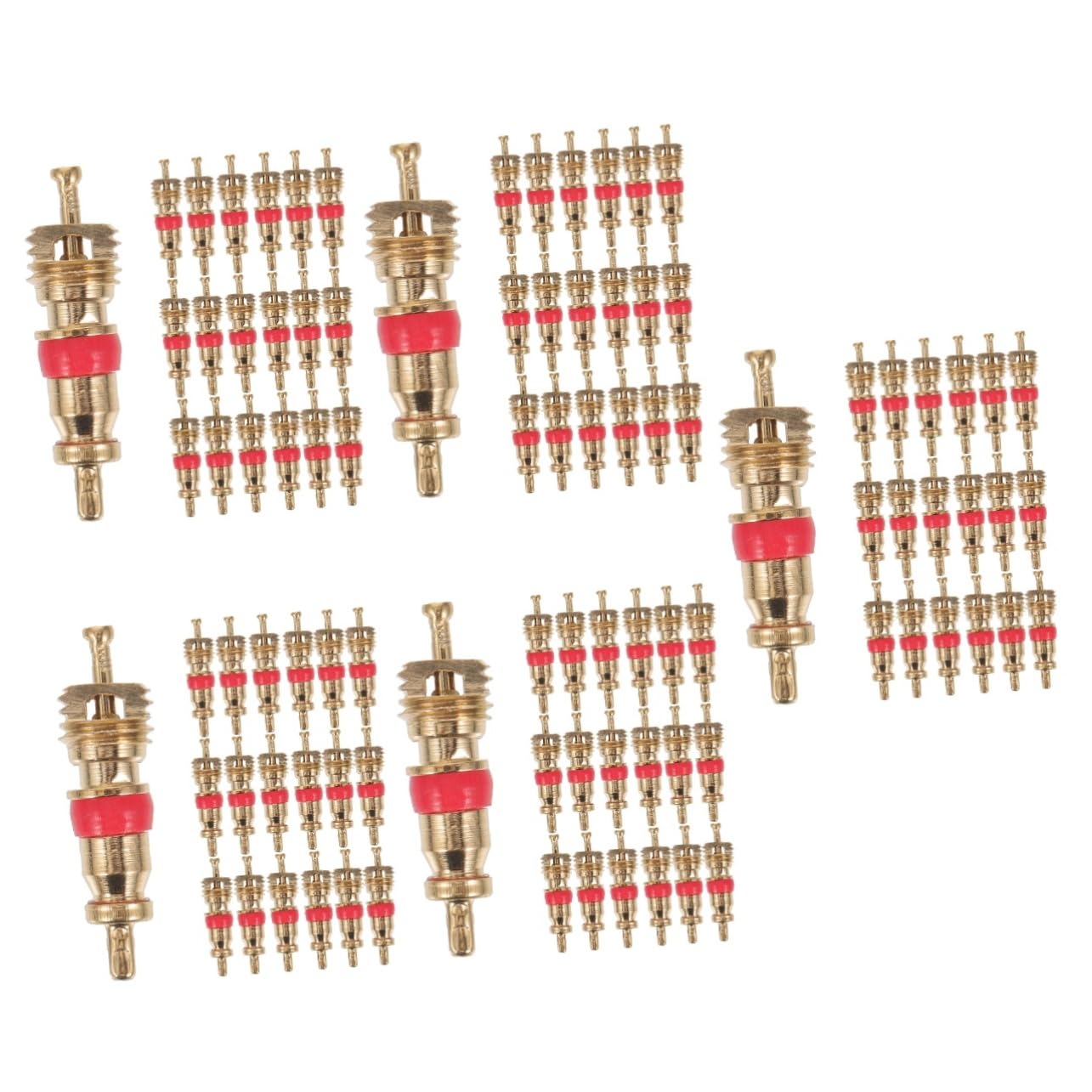 Amosfun 5 Ensembles Noyaux De Valves pour Vélo Accessoires De Remplacement Vélo Compatible Et Étanche 50 Pièces * 5