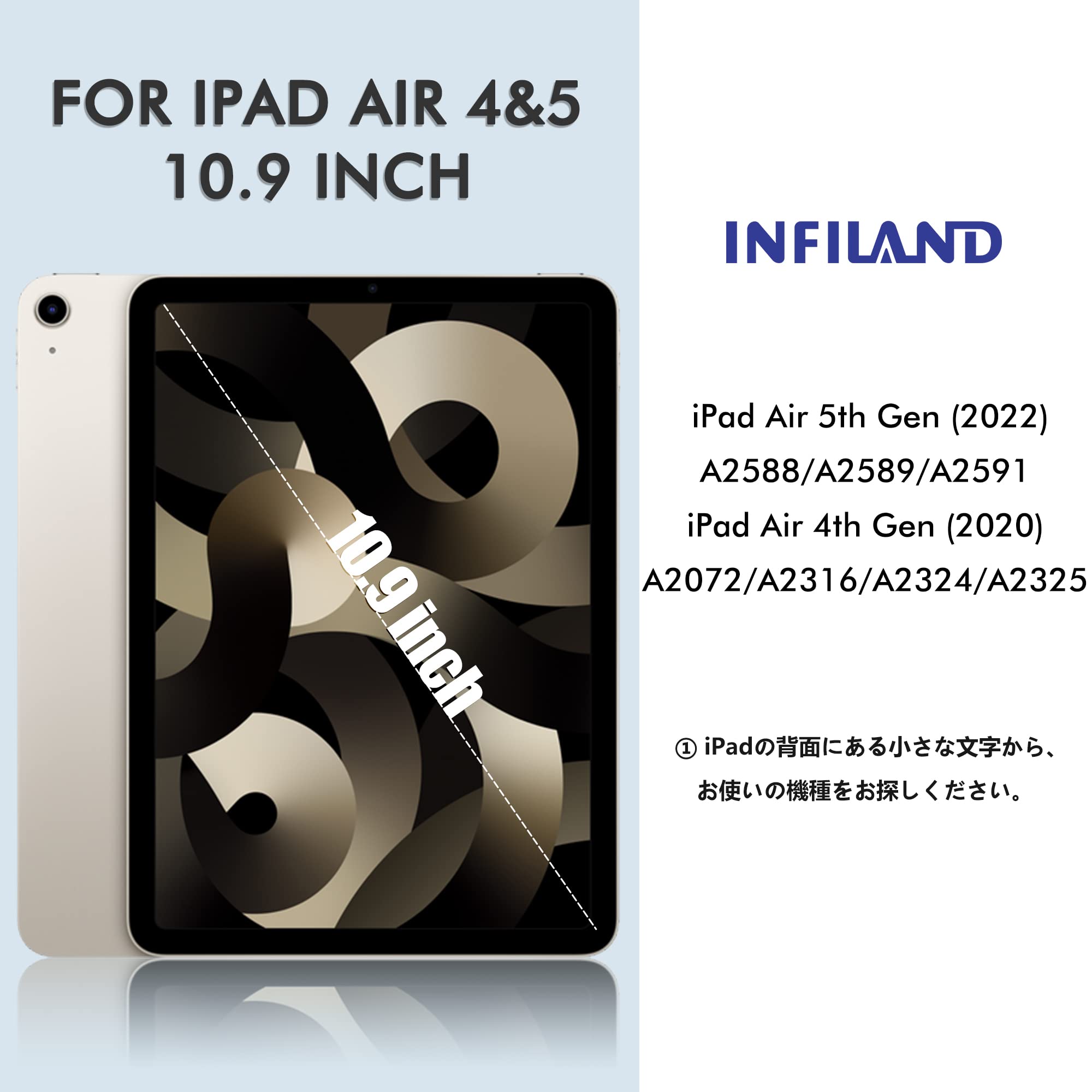 Amazon.co.jp: INFILAND iPad Air 11インチ ケース M2 (2024、第