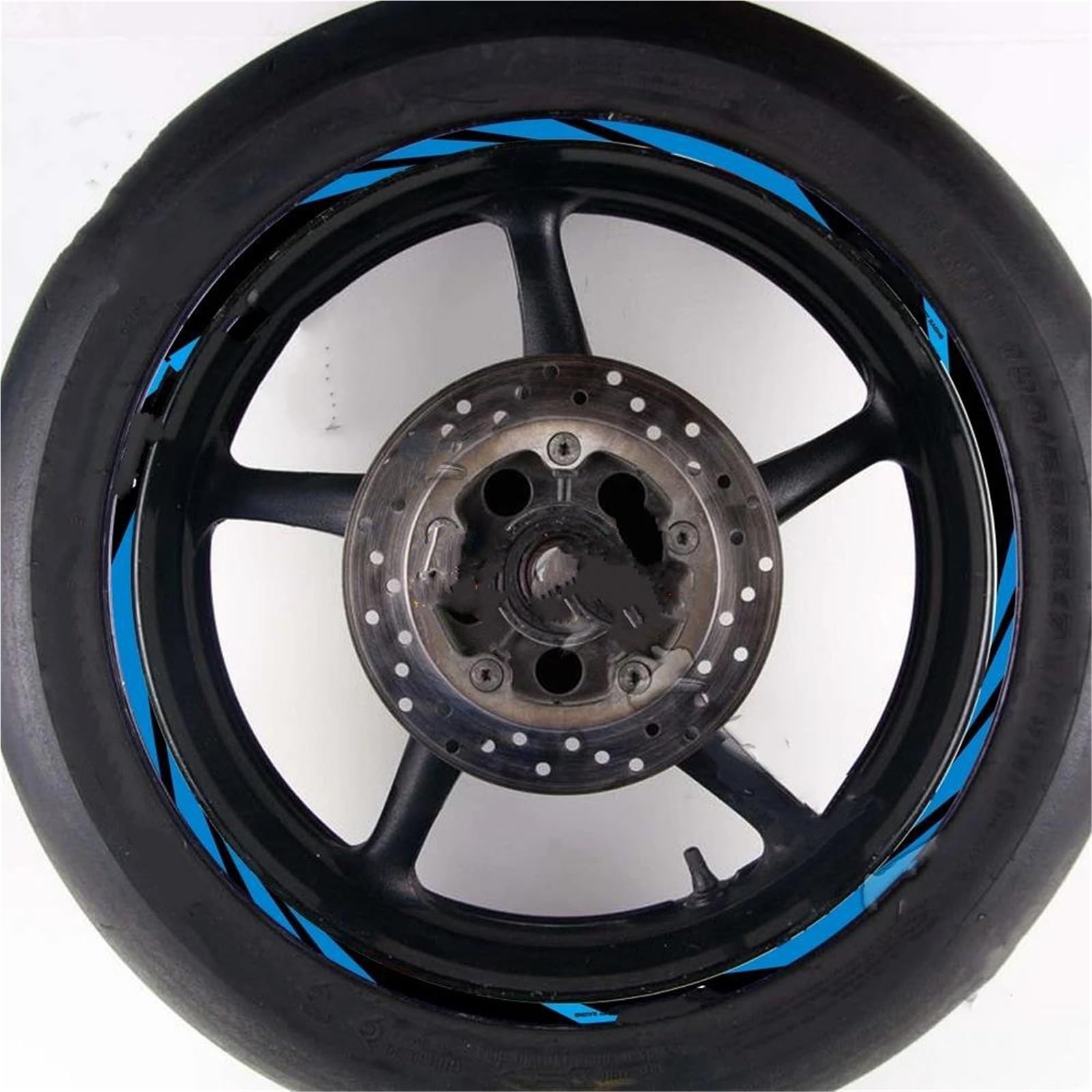 Rim Upgrade for CFMOTO for 250SR 150NK 300NK 300SR Reflective Motorcycle Wheel Rim Sticker Decal Hub Stripe Tape(Style 1)
