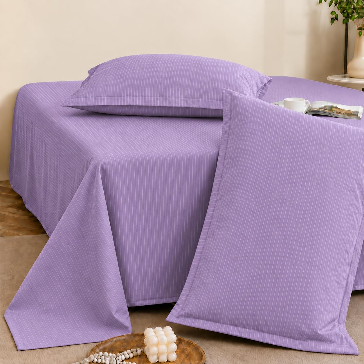 Cortina Cloud Cotton King Bed Sheet Set - Pink -14