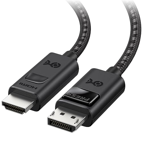 Cable Matters 8K Unidirectional DisplayPort to HDMI 2.1 Cable 6ft 1.8m