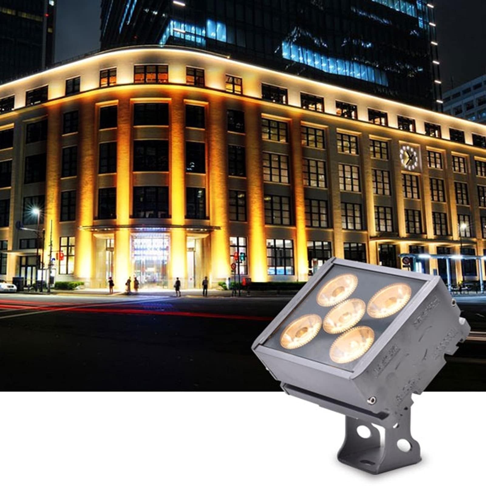 Luz De Inundación LED - Luces De Paisaje, Focos LED Rectangulares para Exteriores De 220V, Luz De Pared Impermeable IP65, para Entrada De Patio Y Jardín(Green,15W-220V)