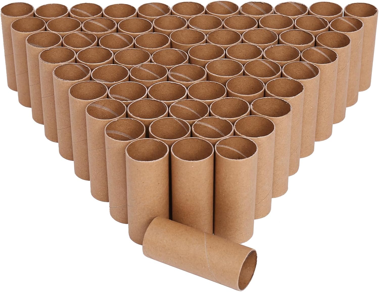 64 Pcs Cardboard Tubes Craft Rolls, Kraft Paper Rolls Cardboard Tubes For Crafts，Paper Towel Rolls For Crafts 1.57x 3.9in (Brown)