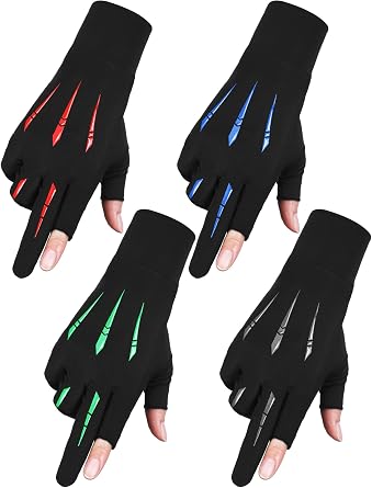 Fourluoo 4 Pair Women Driving Gloves UV Protection