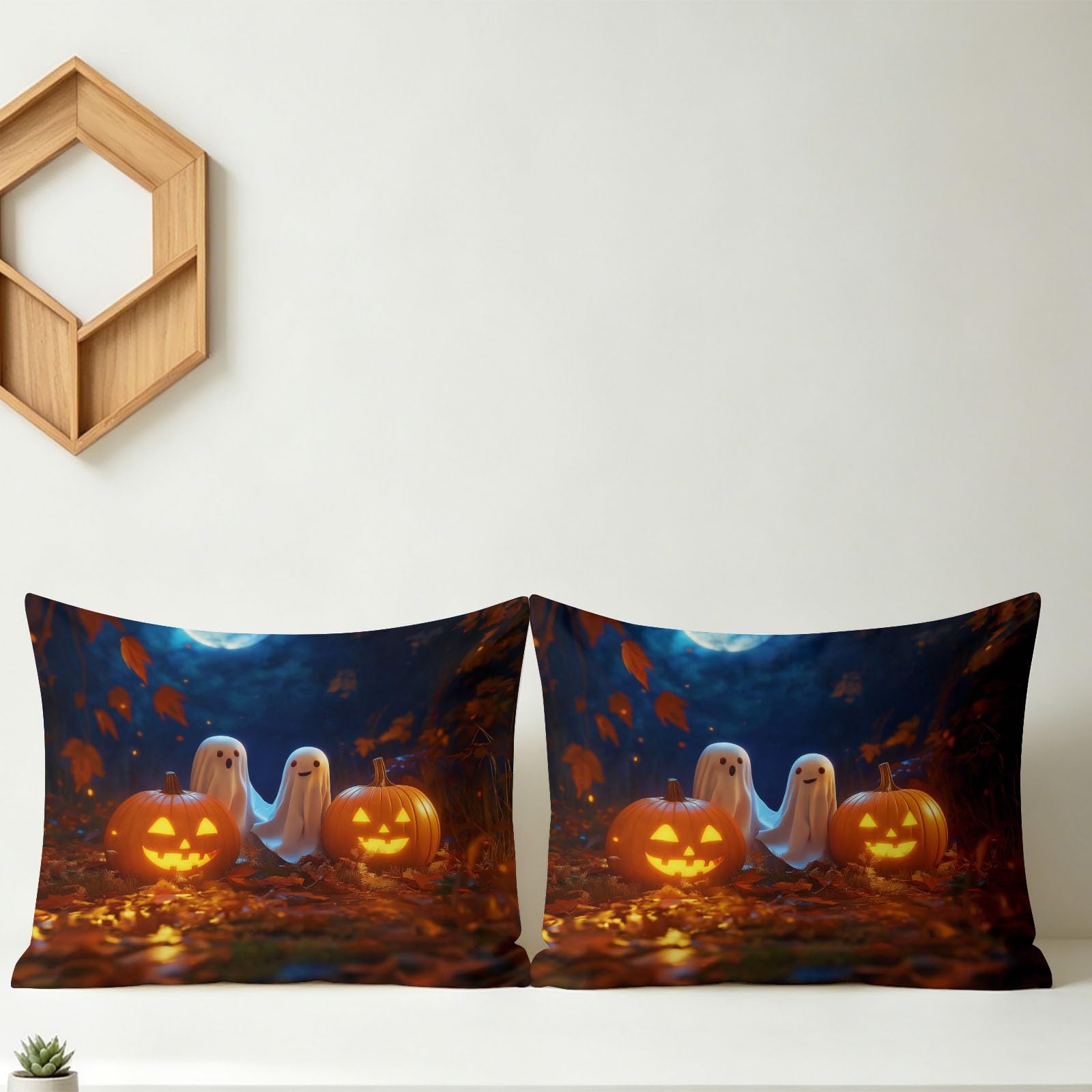 Generico Poszewka na kołdrę 4 pory roku, 3-częściowy zestaw do spania 135 x 200 cm Halloween małe śliczne skarpetki dynie miękka kołdra z mikrofibry, koc zimowy i letni dla dorosłych, dzieci
