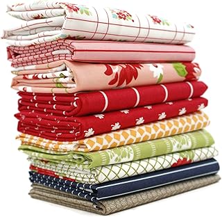 Bonnie and Camille Fat Quarter Bundle (10 Pieces) by Bonnie and Camille for Moda 18 x 21 inches (45.72 cm x 53.34 cm) Fabric cuts DIY Quilt Fabric