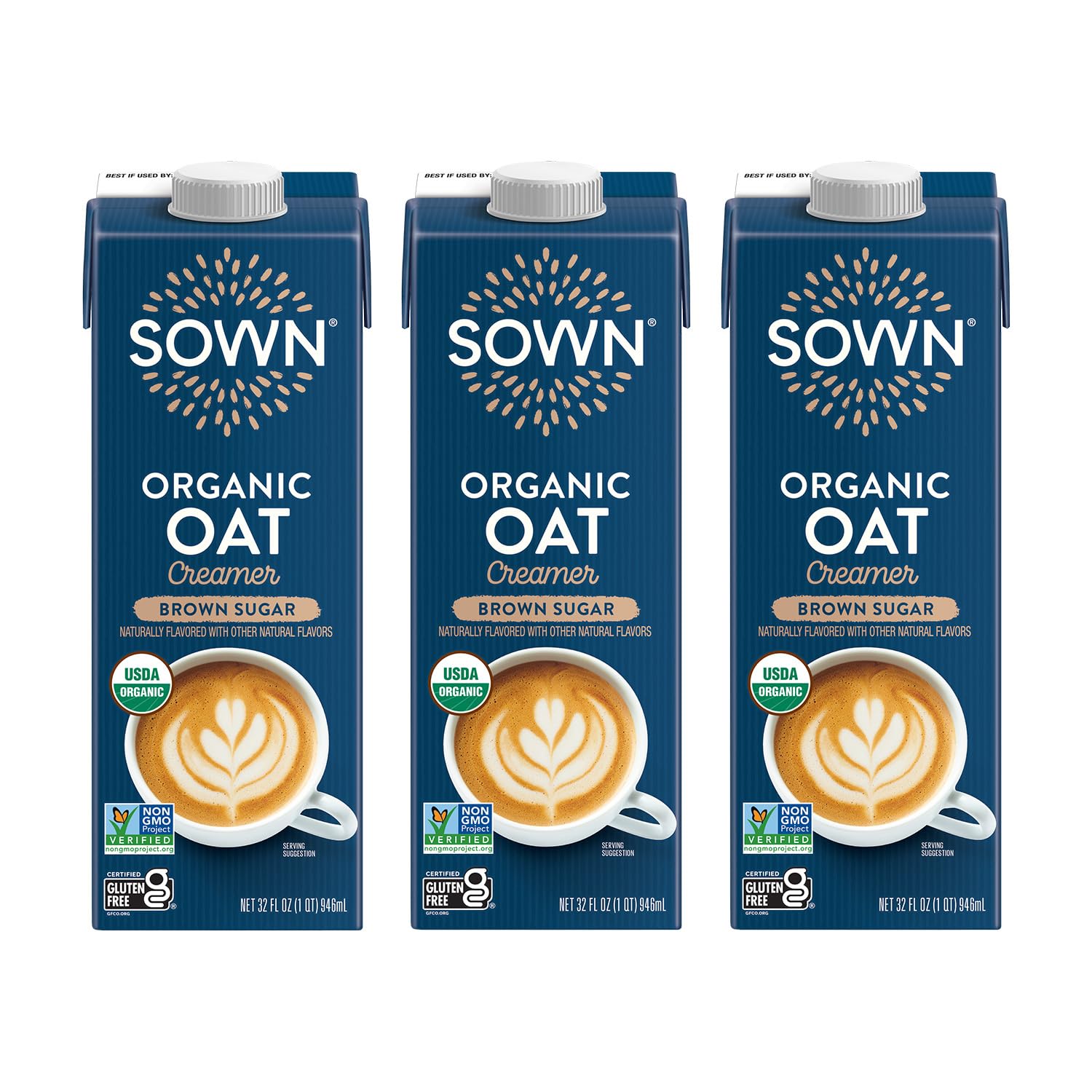 SOWN Organic Oat Creamer Brown Sugar Barista Oat Milk Non