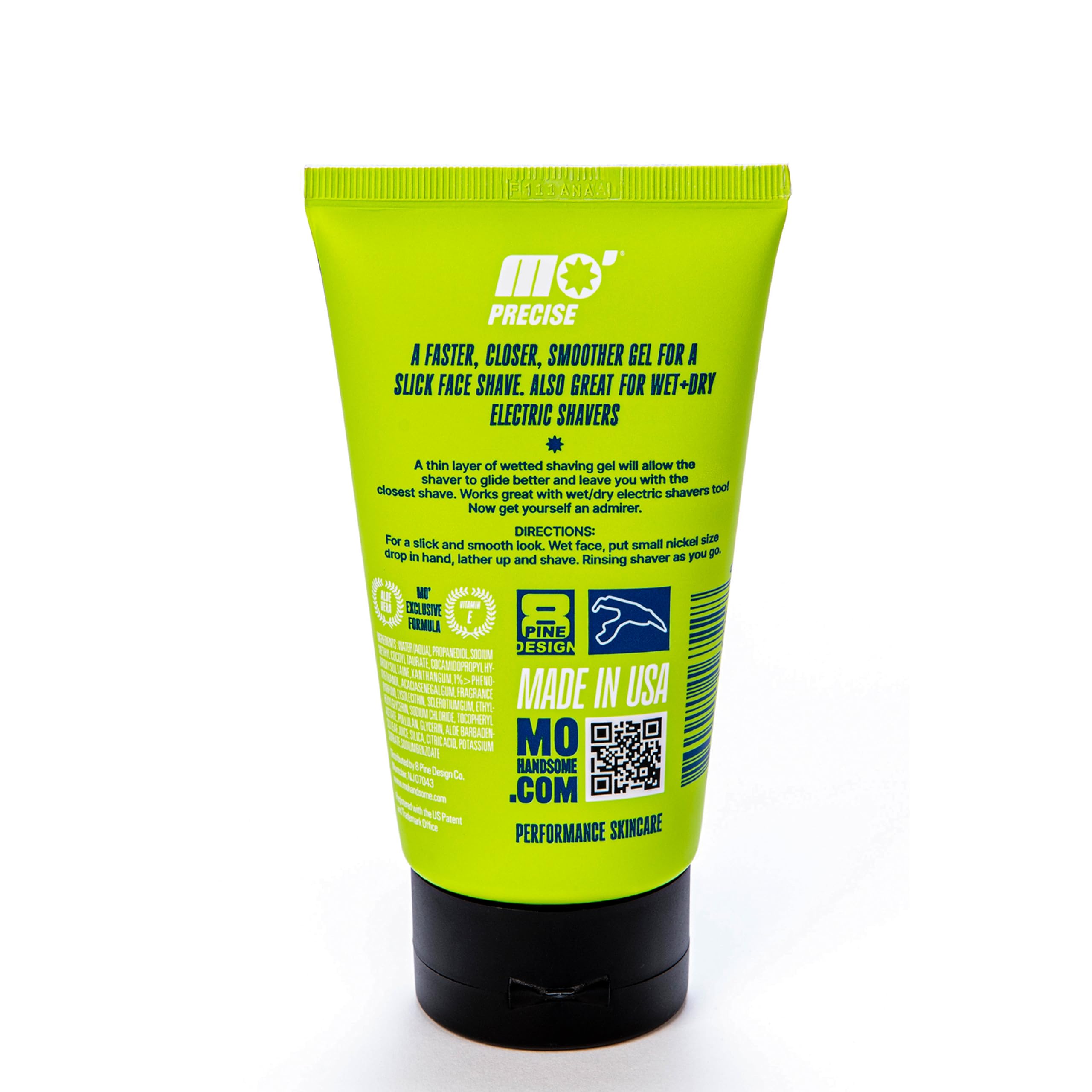 Gel de afeitado prémium para hombres – Fórmula de deslizamiento suave para un afeitado cercano – Uso con cuchillas de afeitar o afeitadoras eléctricas húmedas y secas – Hidratante y 6